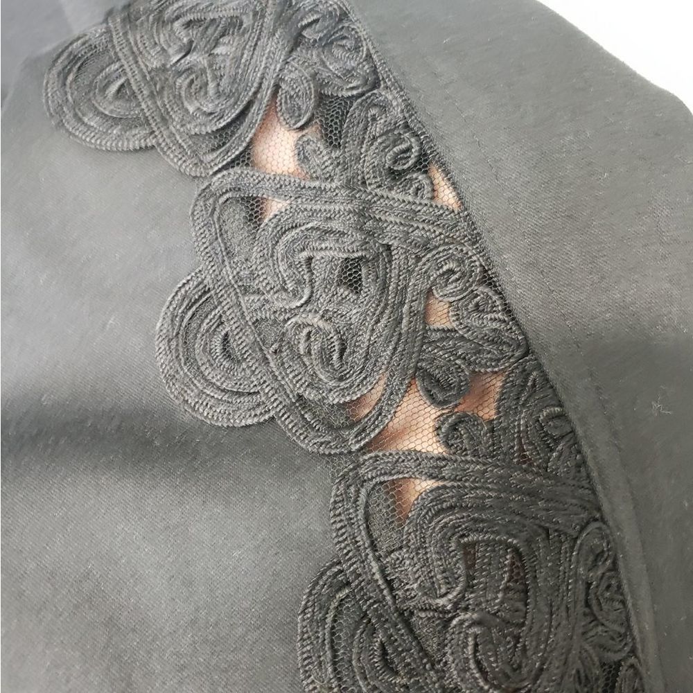 Sandro Seville Lace Panel Pants Size 38 - Picture 5 of 9